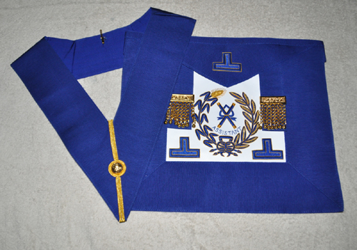 Grand Officers Undress Embroidered Apron & Collar - Click Image to Close